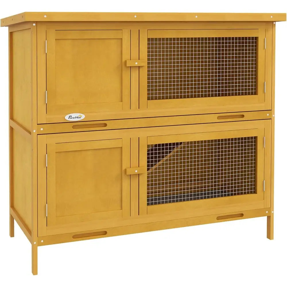 Outdoor Rabbit Habitat | Removable Tray & Weatherproof Roof for Indoor/Outdoor Use