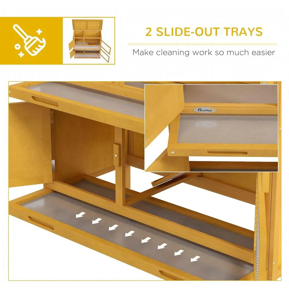 Outdoor Rabbit Habitat | Removable Tray & Weatherproof Roof for Indoor/Outdoor Use