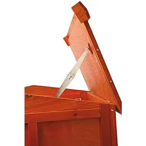 Rabbit Hutch with Run | Elevated Outdoor Bunny House with Ramp & Peak-Hinged Roof