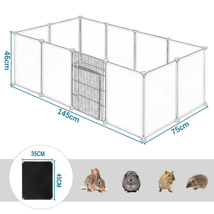 DIY Rabbit Playpen | Metal Wire Modular Enclosure with Door