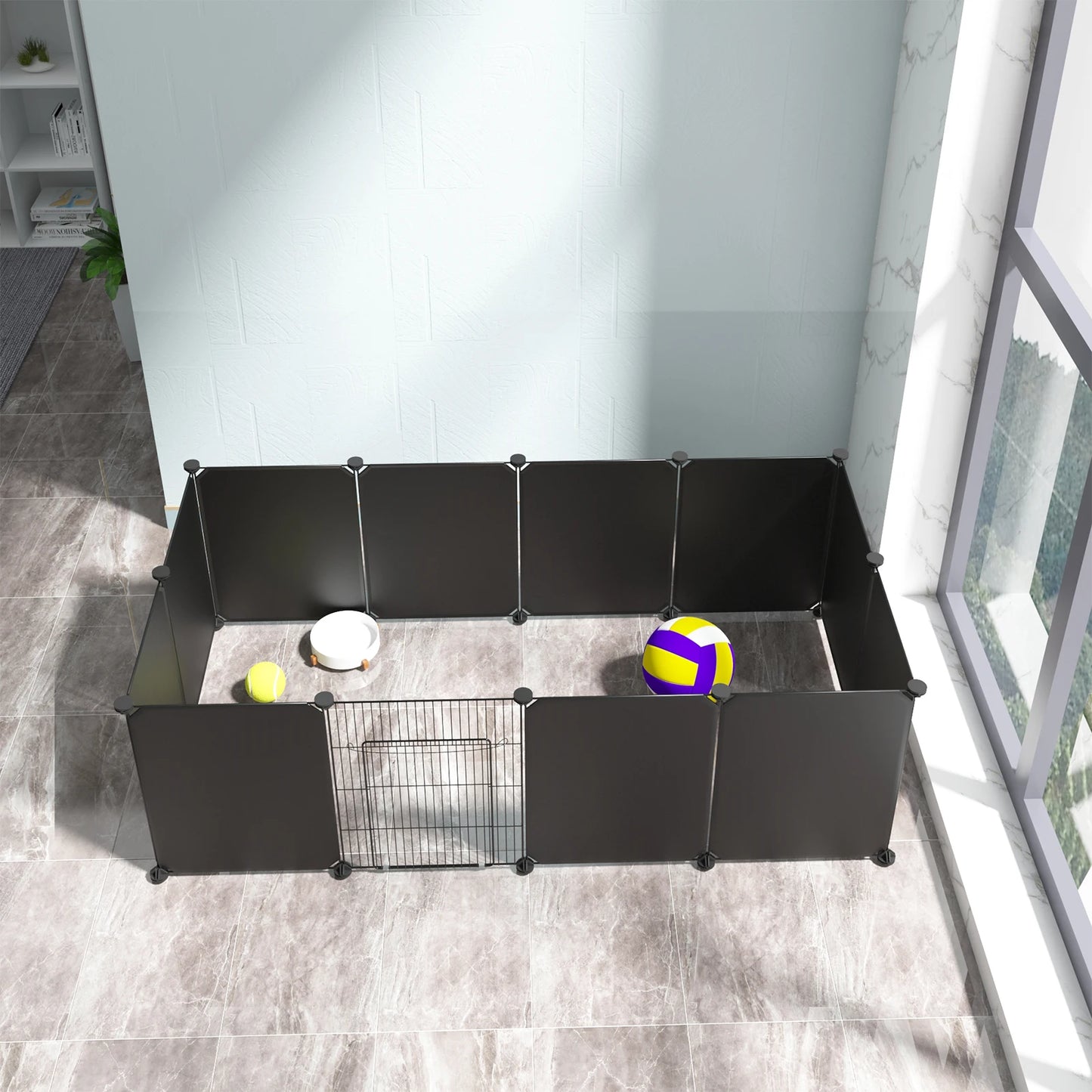 DIY Rabbit Playpen | Metal Wire Modular Enclosure with Door