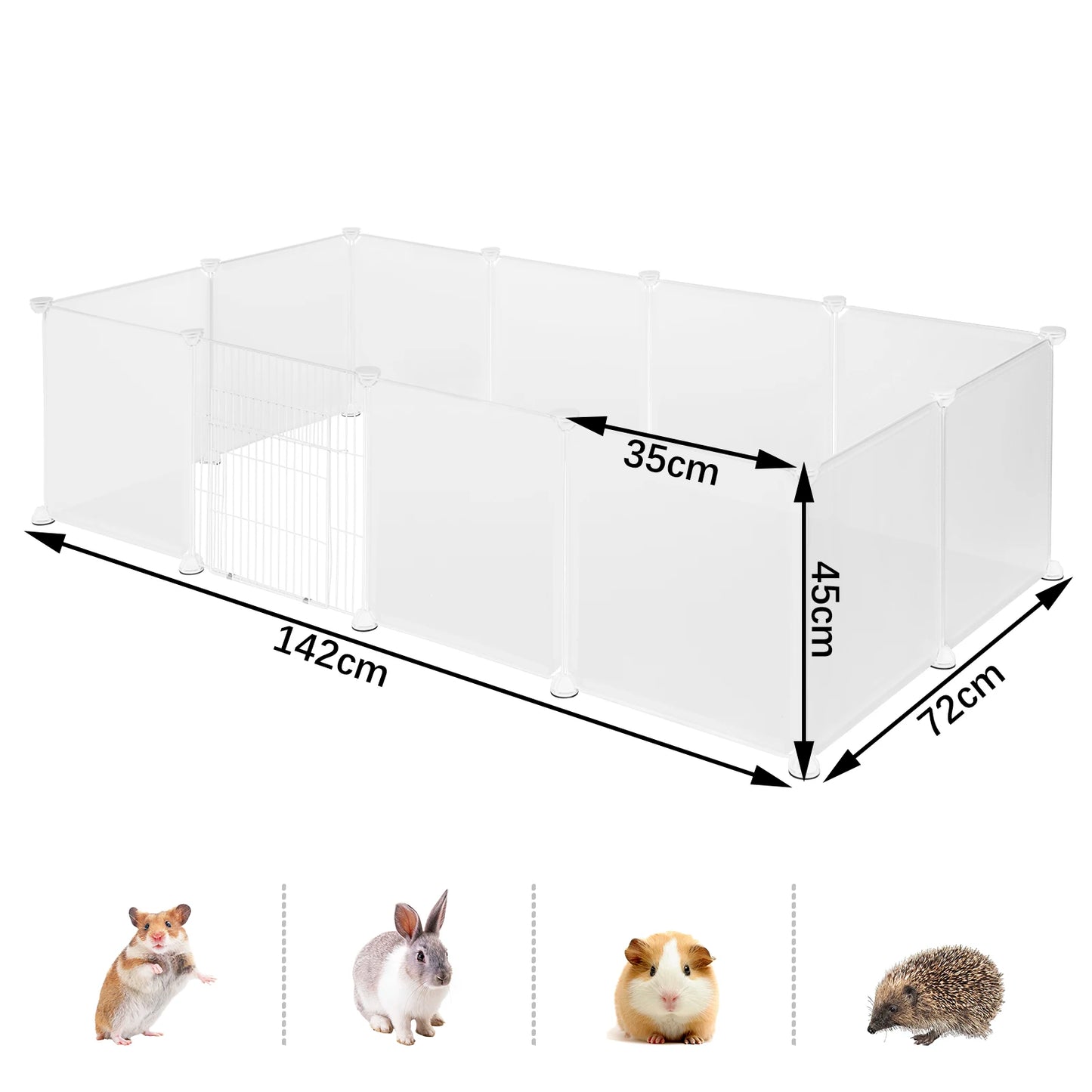 DIY Rabbit Playpen | Metal Wire Modular Enclosure with Door