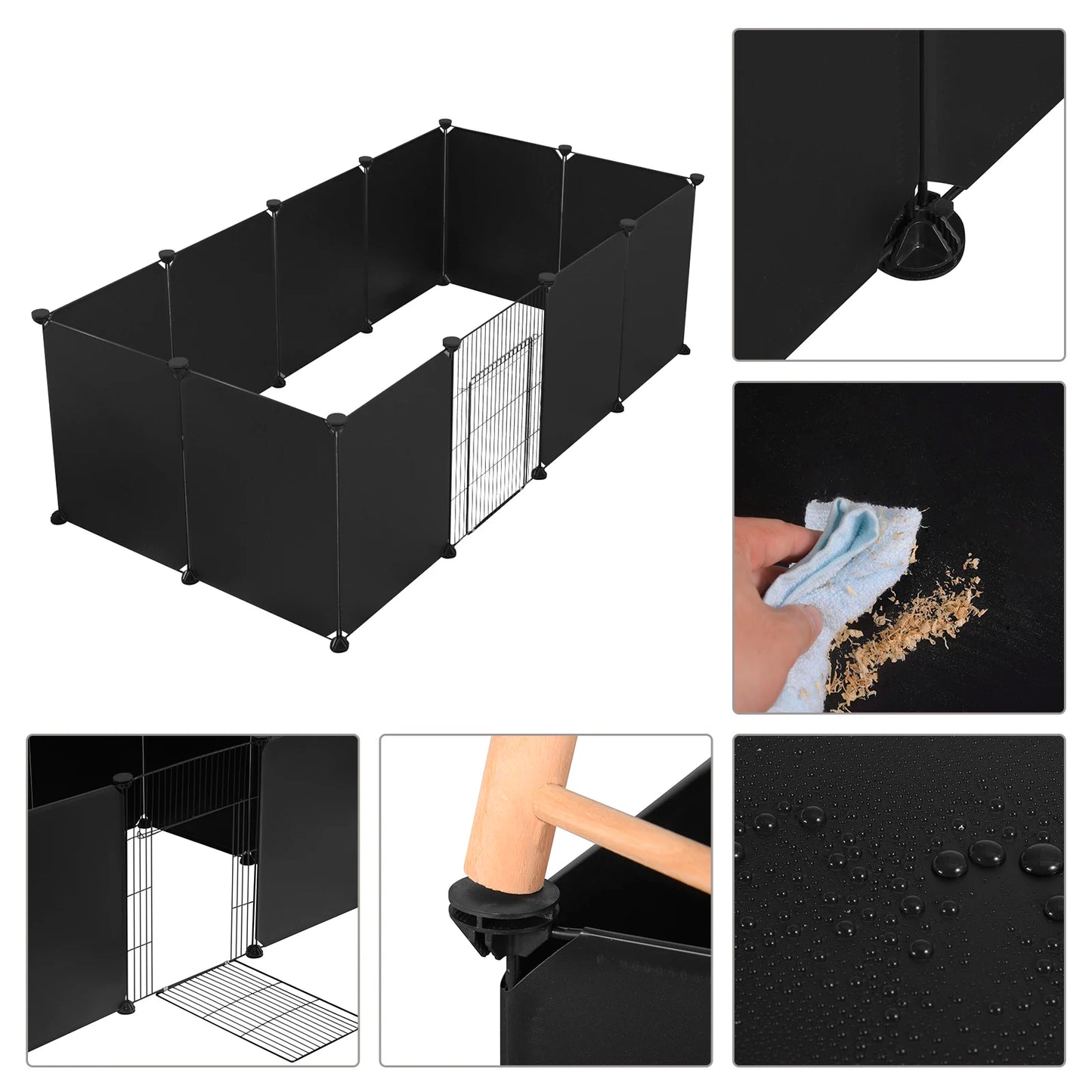 DIY Rabbit Playpen | Metal Wire Modular Enclosure with Door