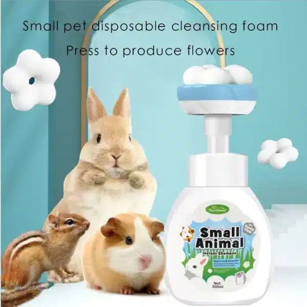 300ml Rabbit Shampoo Disposable Foam Washing And Deodorizing Insect Repellent Dry Cleaning