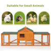 84 Large Indoor Outdoor Waterproof Roof Rabbit Cage Larger Living Space
