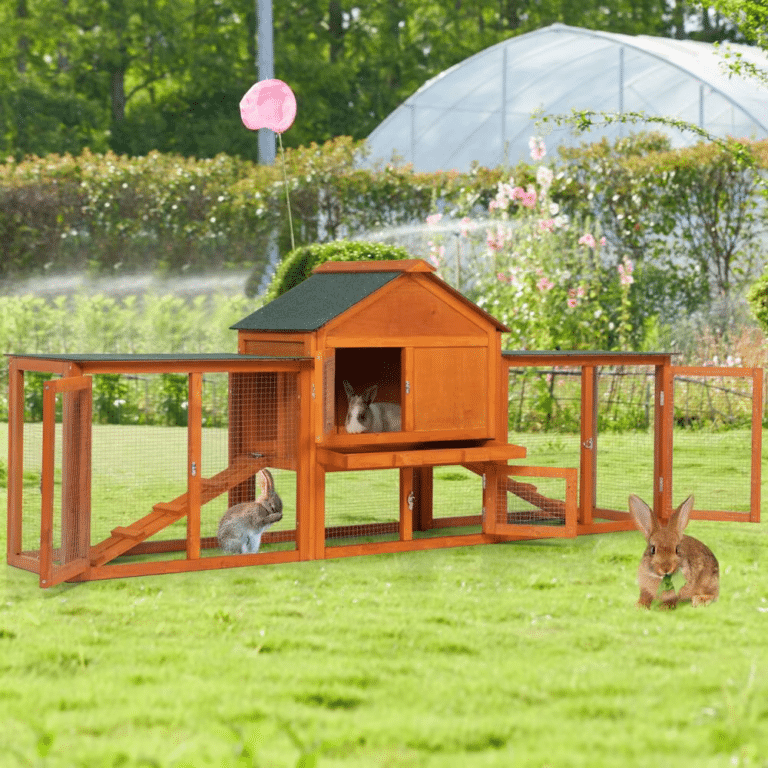 84 Large Indoor Outdoor Waterproof Roof Rabbit Cage Larger Living Space