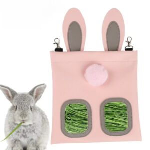 Chew-Resistant Rabbit Hay Feeder Bag
