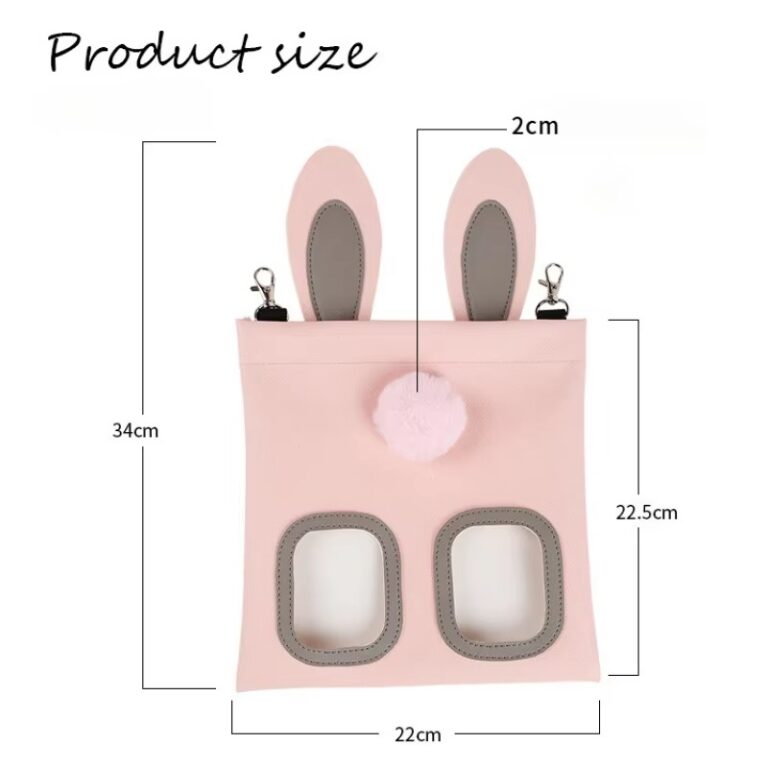Chew-Resistant Rabbit Hay Feeder Bag Product Size