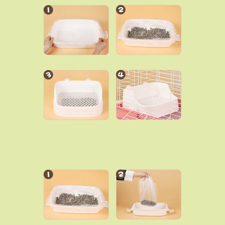Large Capacity Rectangular Rabbit Litter Box