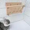 Rabbit Hay Rack Foldable Wooden Hay Feeder Hay Manger For Bunny
