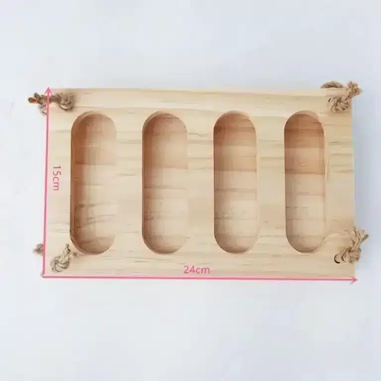 Rabbit Hay Rack Foldable Wooden Hay Feeder Hay Manger For Bunny